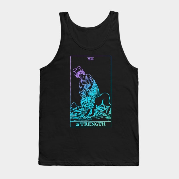 Strength Tarot Card Tank Top by srojas26